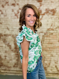 Paola Eyelet Top