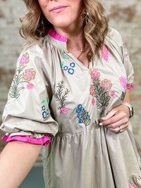 Lydia Embroidered Tiered Dress - FINAL SALE