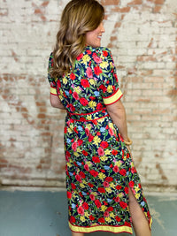 Caelin Floral Midi Dress