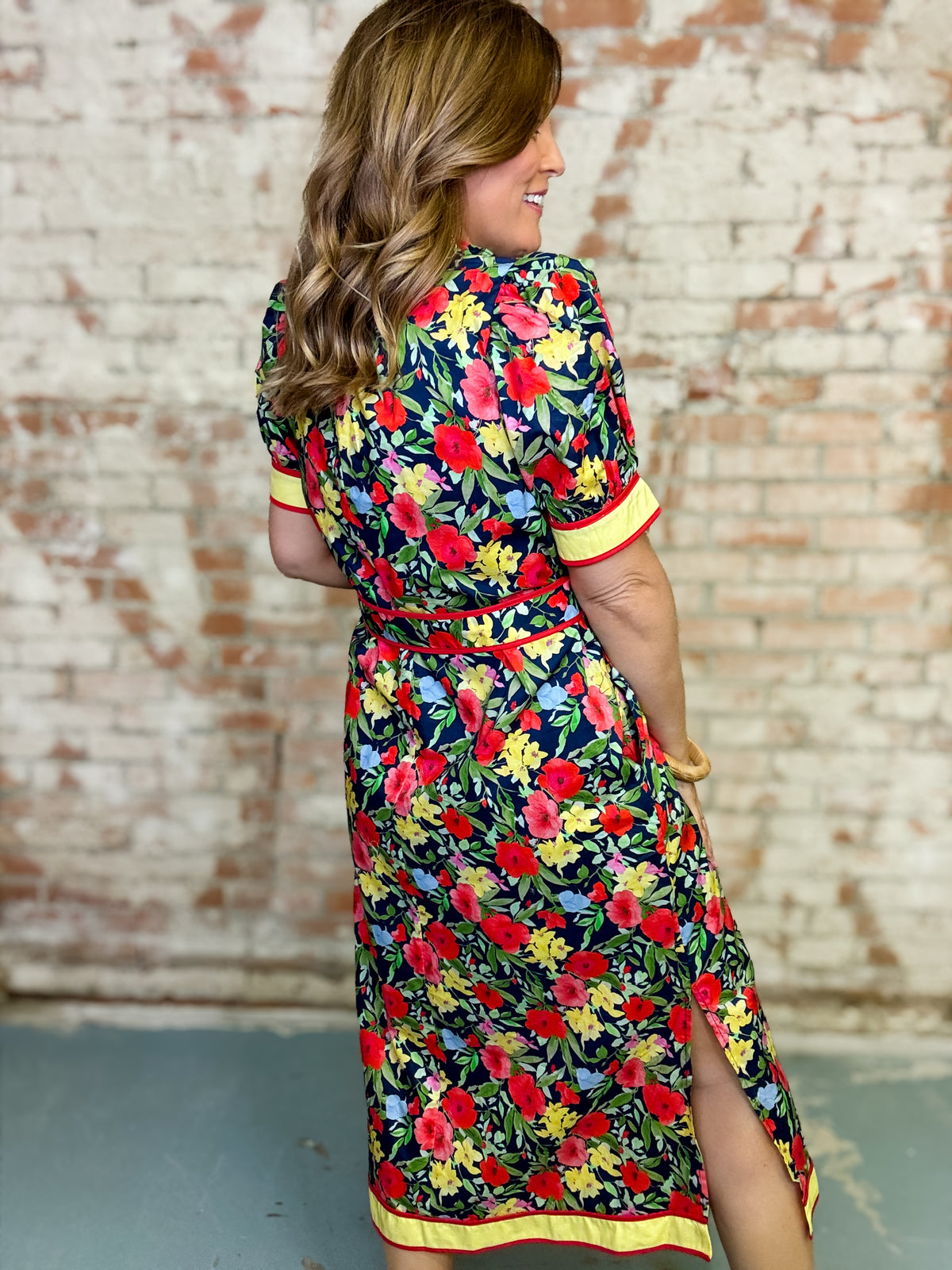 Caelin Floral Midi Dress