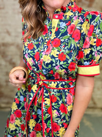 Caelin Floral Midi Dress