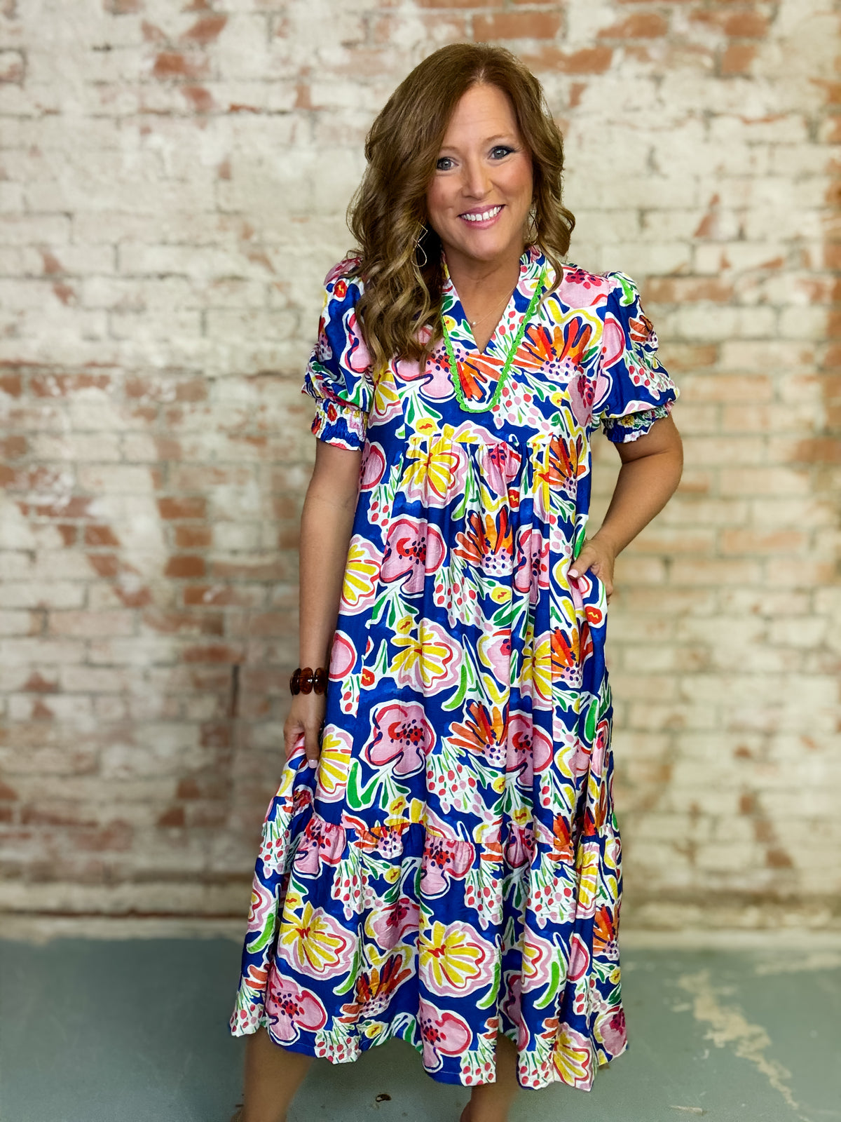 Felisha Floral Midi Dress