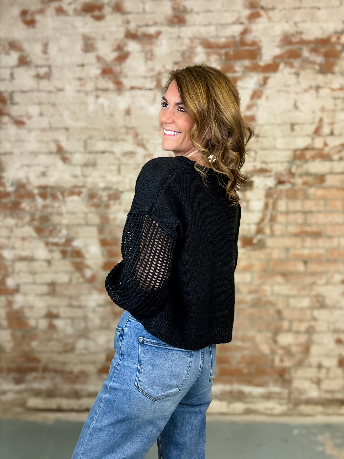 Petra Long Sleeve Sweater Top - FINAL SALE