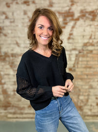 Petra Long Sleeve Sweater Top - FINAL SALE