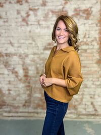 Della Solid Knit Top