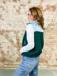 Kira Blue Pullover Vest - FINAL SALE