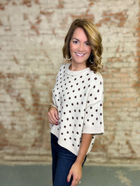 Holland Polka Dot Knit Top