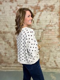 Holland Polka Dot Knit Top