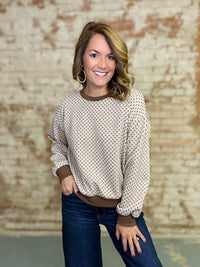 Grecia Jacquard Pullover Top
