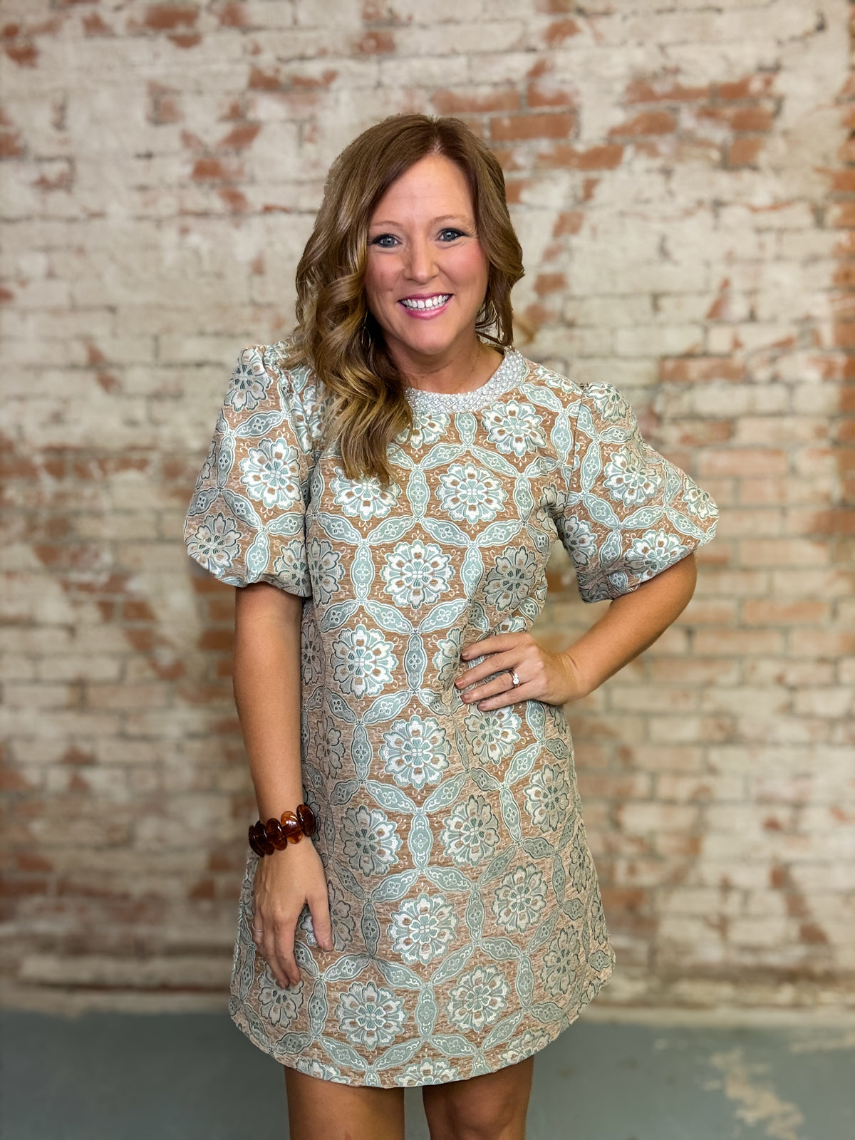 Brentley Jacquard Dress
