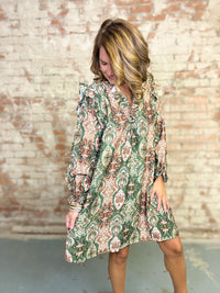 Ayana Boho Paisley Dress