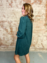Lorelei Corduroy Pleated Dress