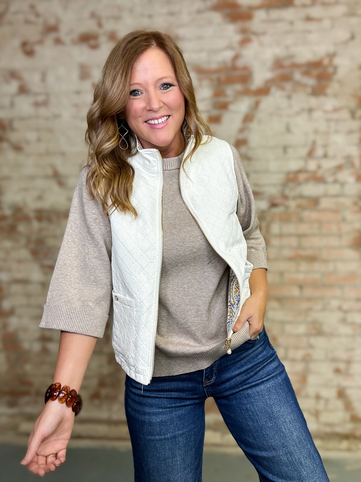 Jolie Reversible Quilted Vest