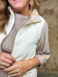 Jolie Reversible Quilted Vest