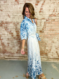 Laurie Botanical Midi Dress FINAL SALE