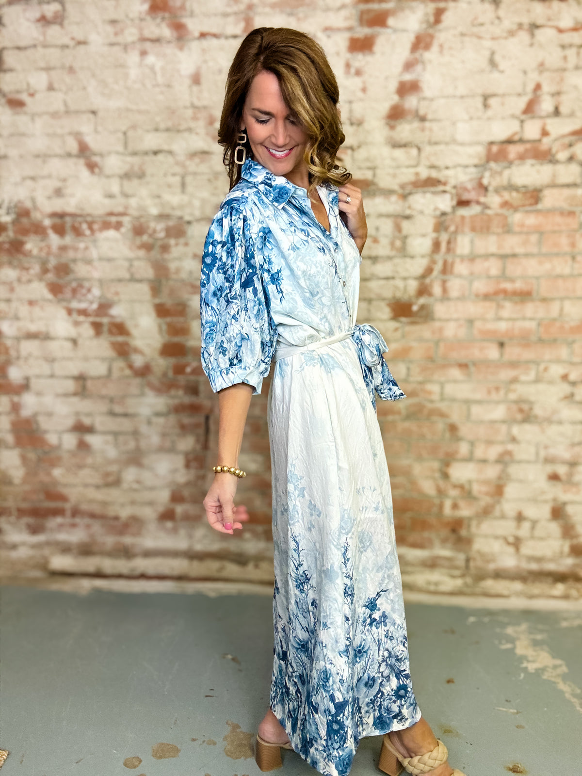 Laurie Botanical Midi Dress FINAL SALE