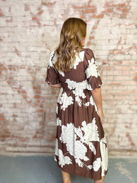 Dahlia Floral Midi Dress