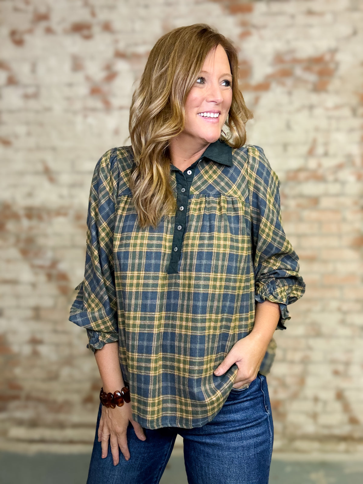 Lennox Plaid Top
