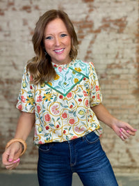Debbie Floral Top FINAL SALE