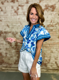Trey Floral Top FINAL SALE