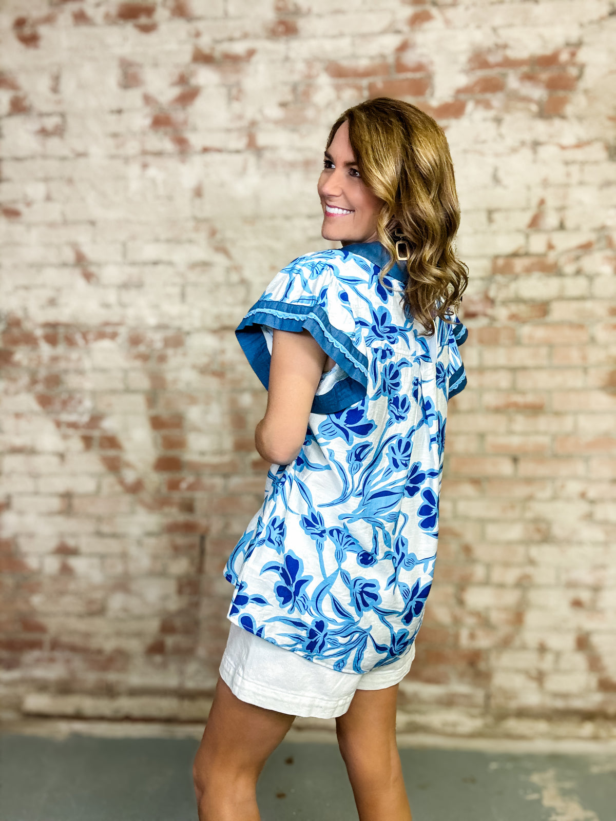 Trey Floral Top FINAL SALE