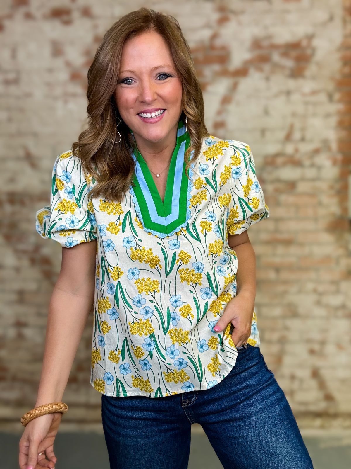 Chasity Floral Print Top FINAL SALE