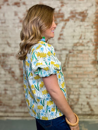 Chasity Floral Print Top FINAL SALE