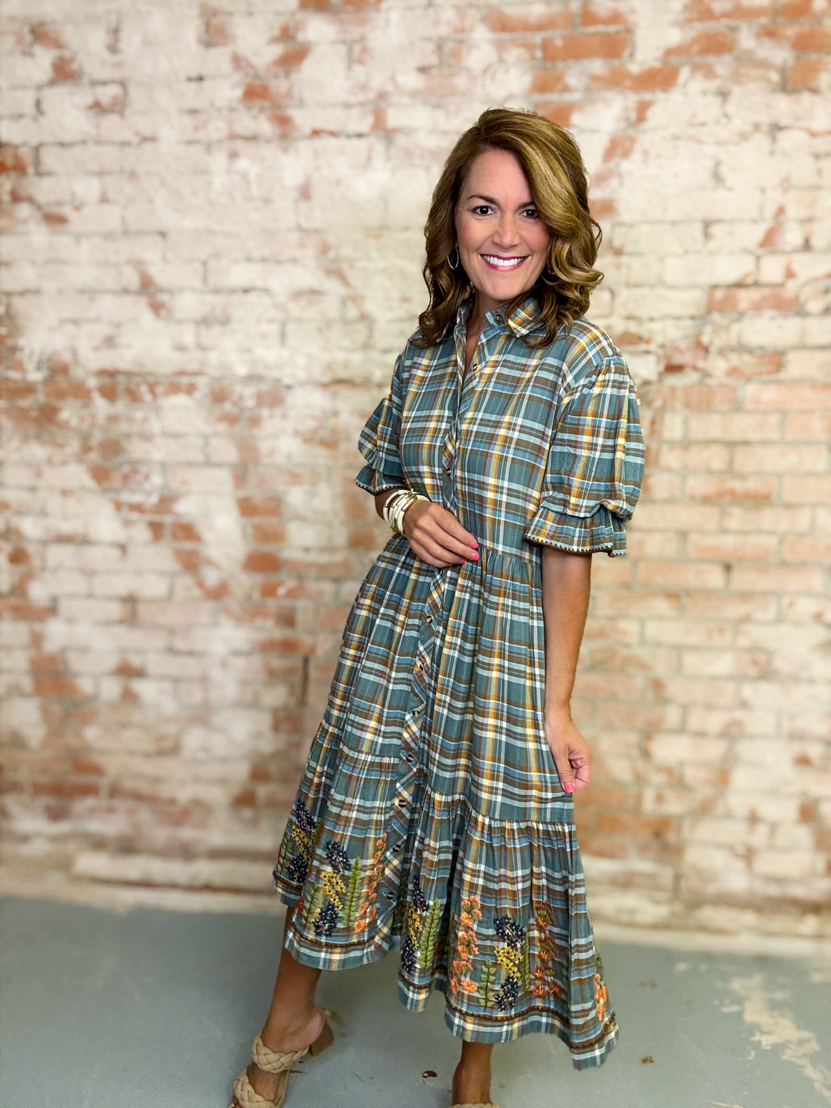 Uncle Frank Kristy Plaid Dress