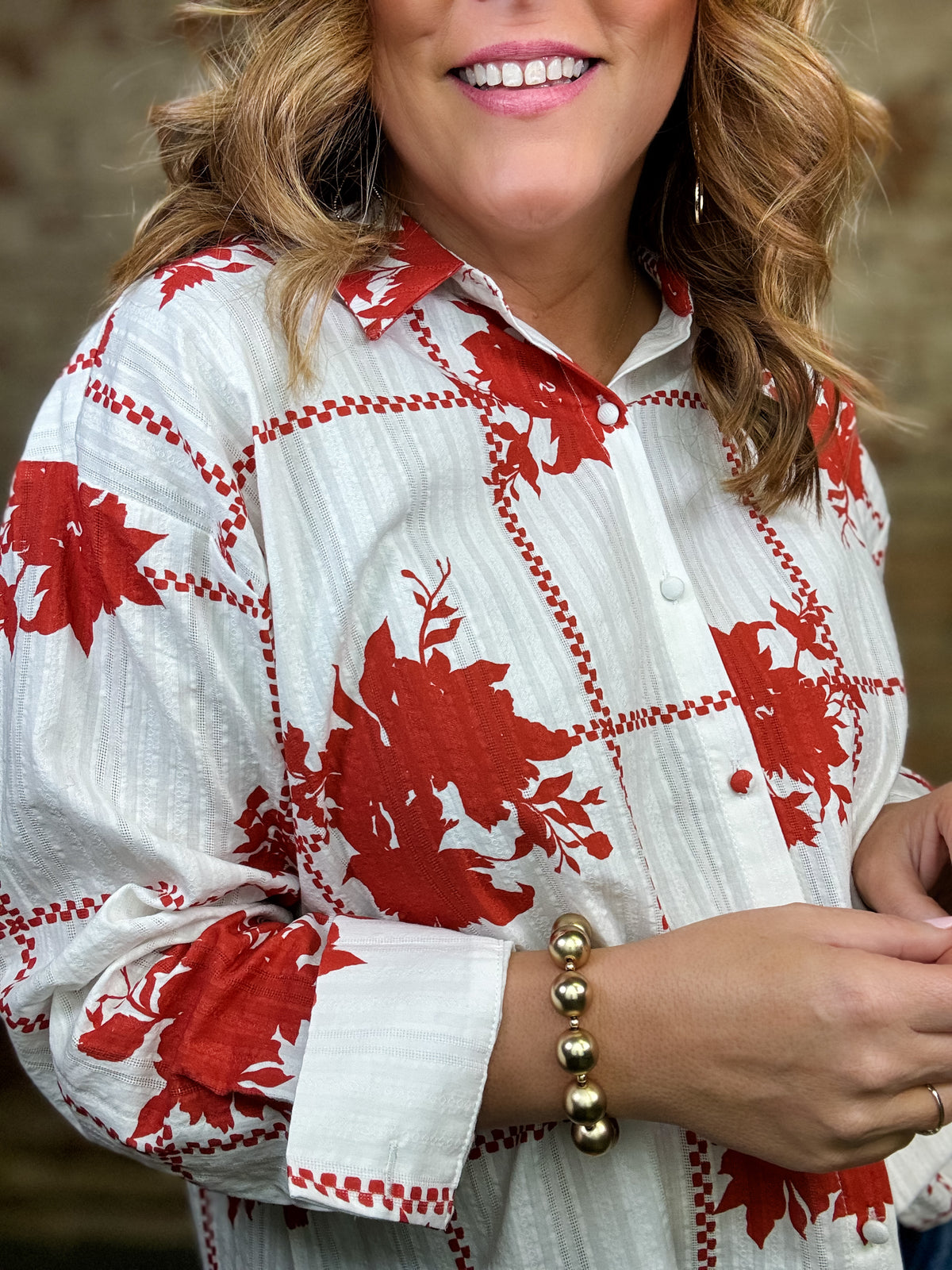 Natasha Button Down Top