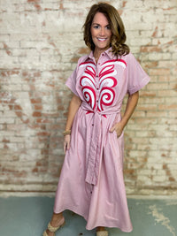 Ember Pinstripe Dress FINAL SALE