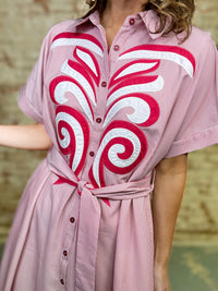 Ember Pinstripe Dress FINAL SALE