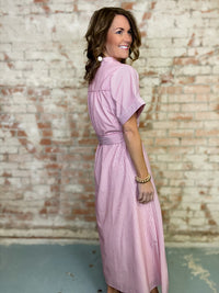 Ember Pinstripe Dress FINAL SALE