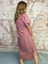 Janelle Stripe Midi Dress