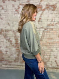 Addison Mineral Wash Pullover Top