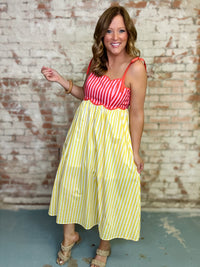 Caiden Striped Sleeveless Dress FINAL SALE
