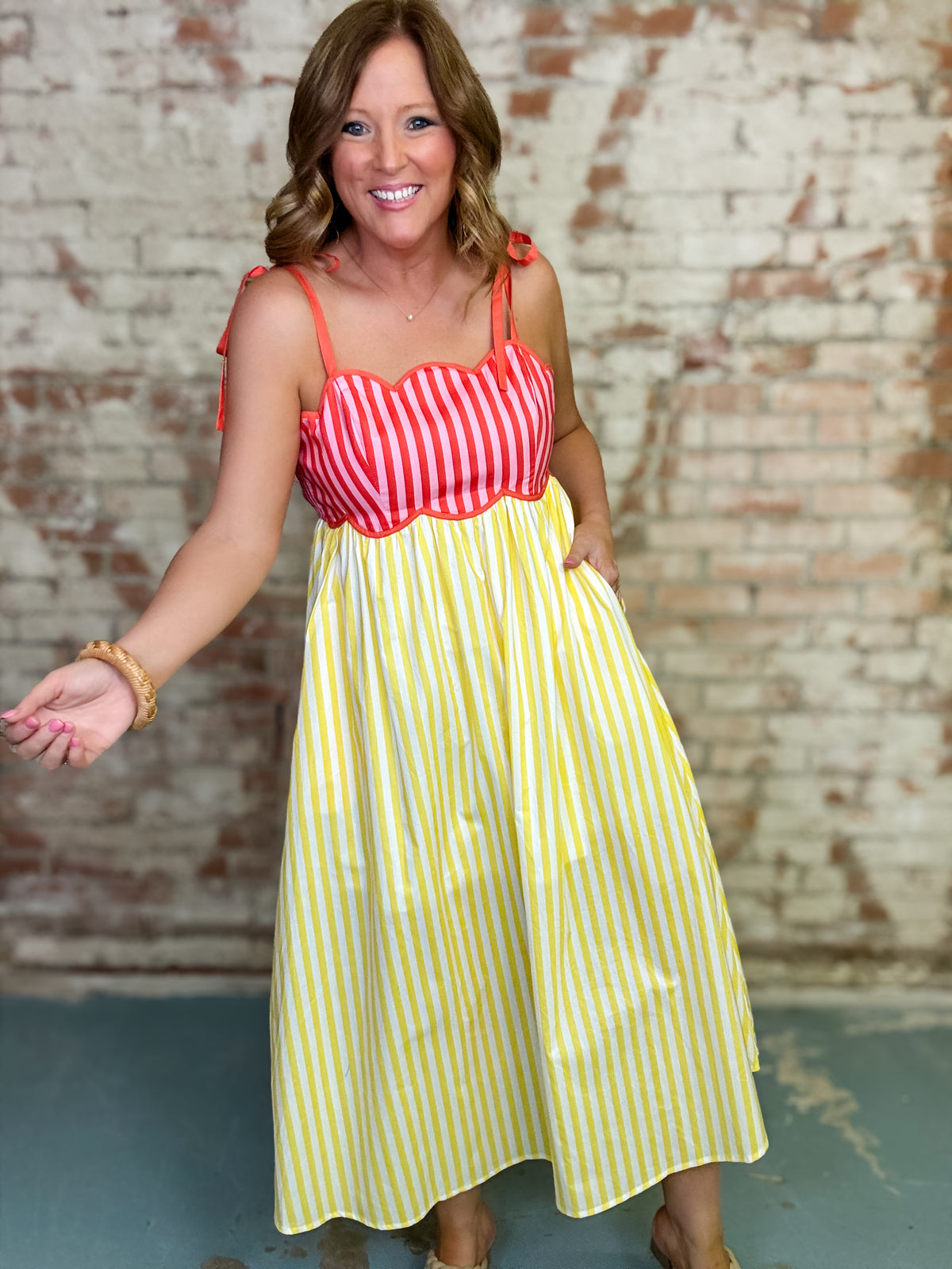 Caiden Striped Sleeveless Dress FINAL SALE