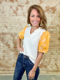 Baxley Floral Organza Top - FINAL SALE