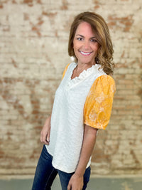 Baxley Floral Organza Top - FINAL SALE