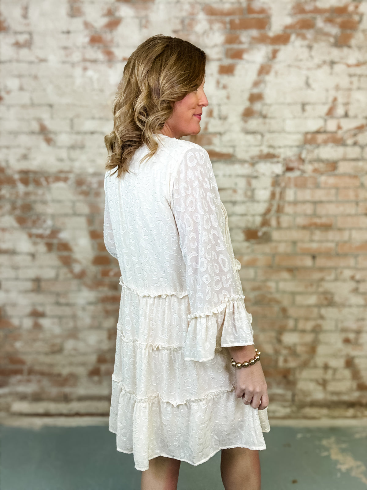 Lizbeth Textured Chiffon Dress - FINAL SALE