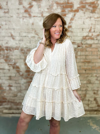 Lizbeth Textured Chiffon Dress - FINAL SALE