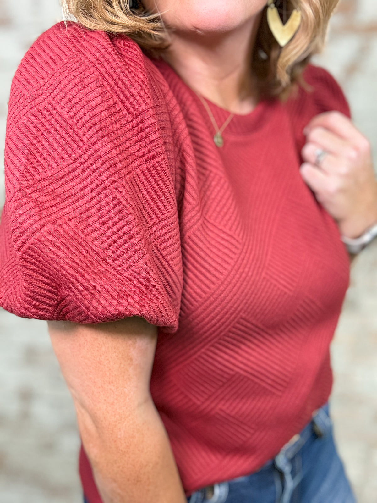 Alta Solid Textured Top