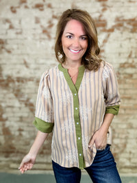 Virginia Floral Embroidered Top - FINAL SALE