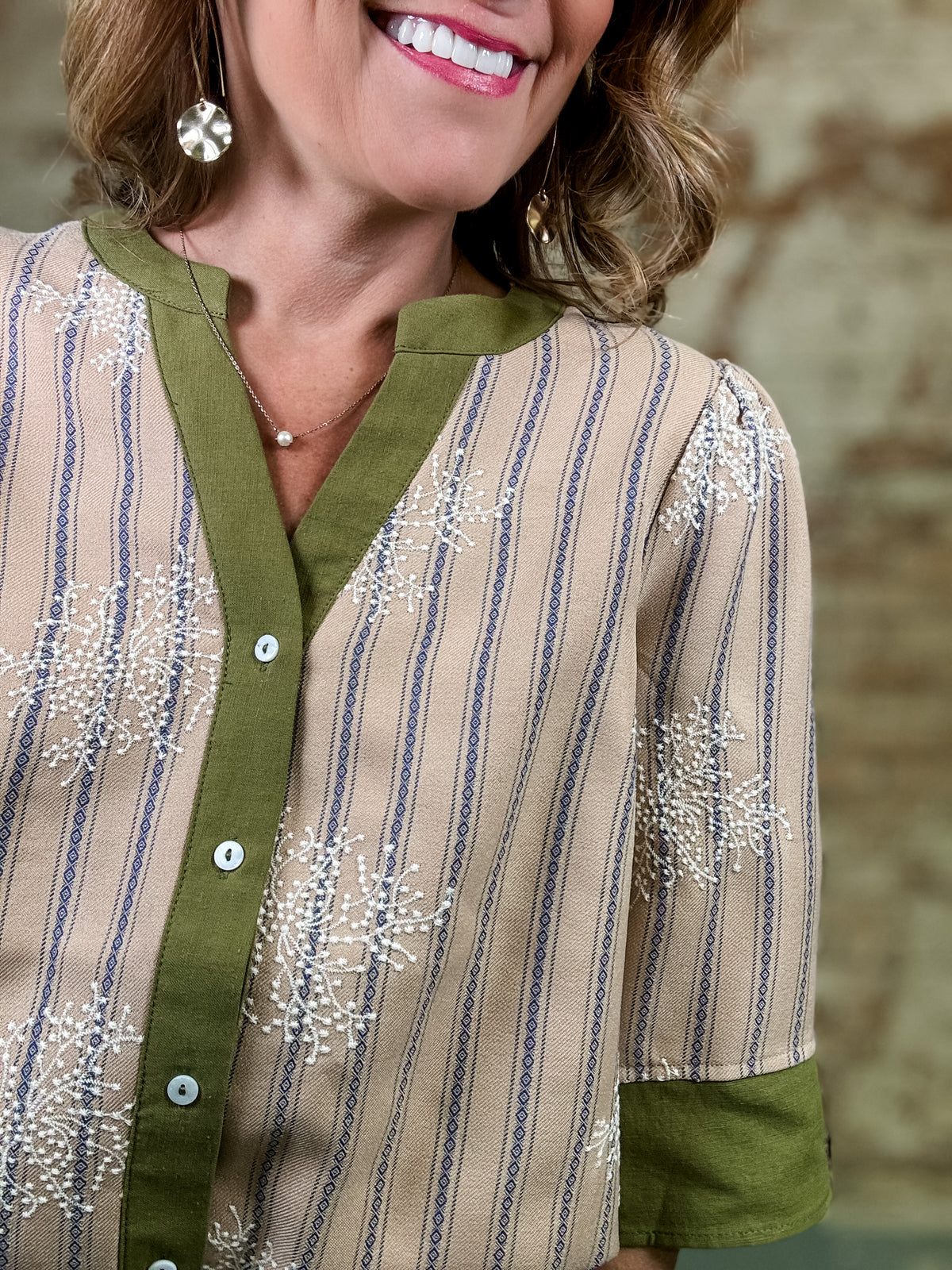 Virginia Floral Embroidered Top - FINAL SALE