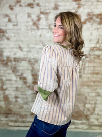 Virginia Floral Embroidered Top - FINAL SALE