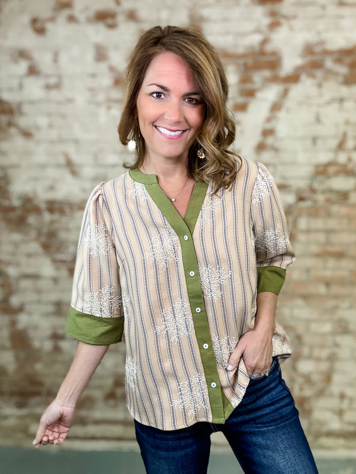 Virginia Floral Embroidered Top - FINAL SALE
