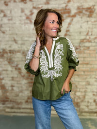 Vivian Embroidered Top