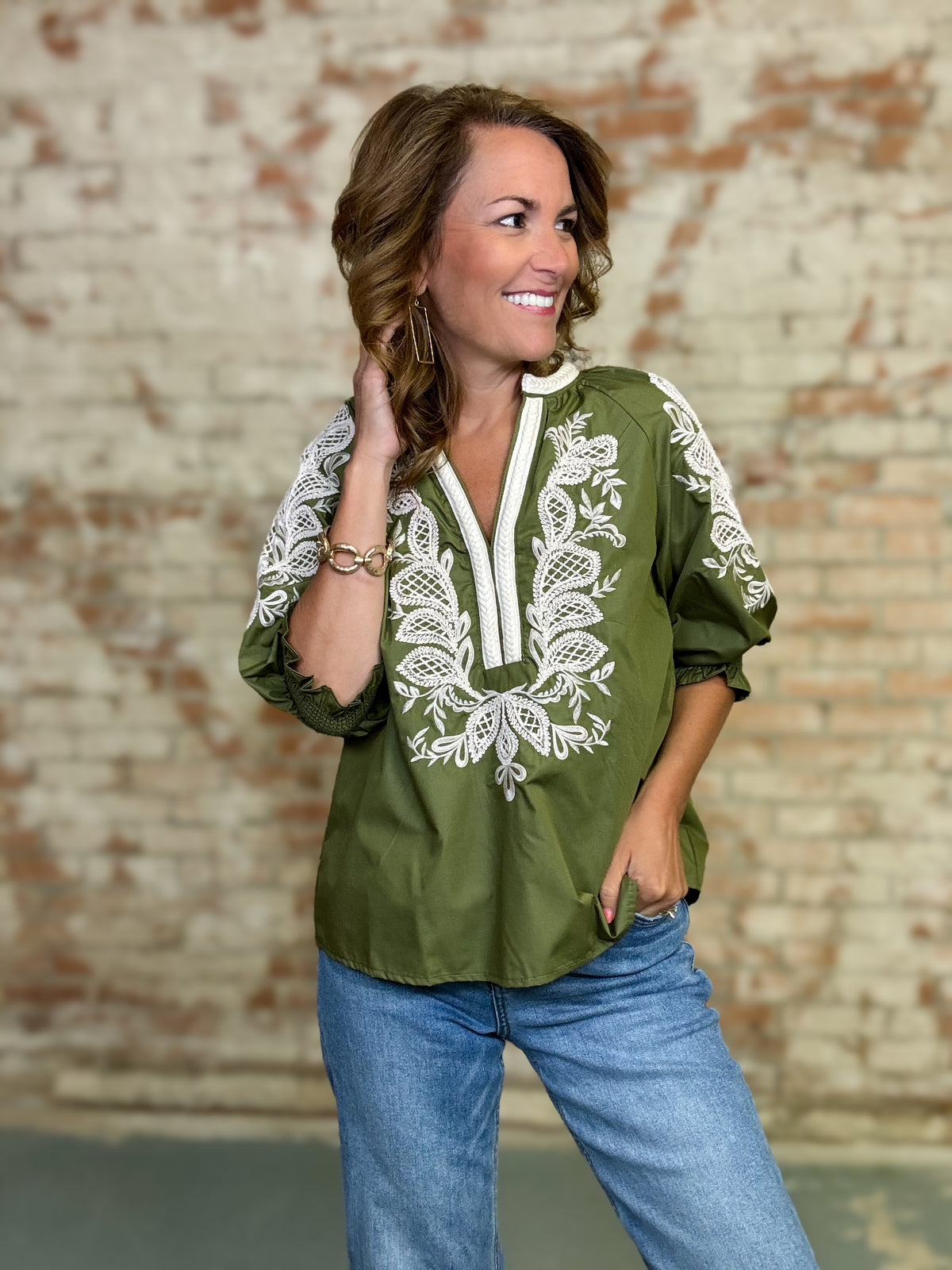 Vivian Embroidered Top