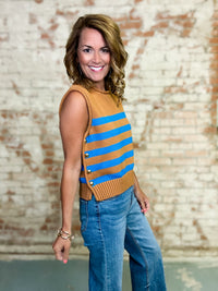 Beronica Stripe Sweater Top