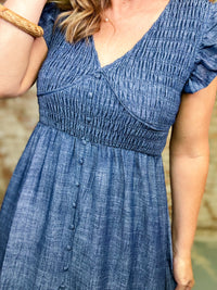 Cicely Smocked Maxi Dress