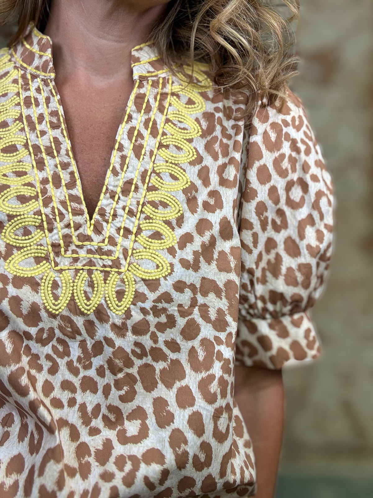 Edgar Leopard Top